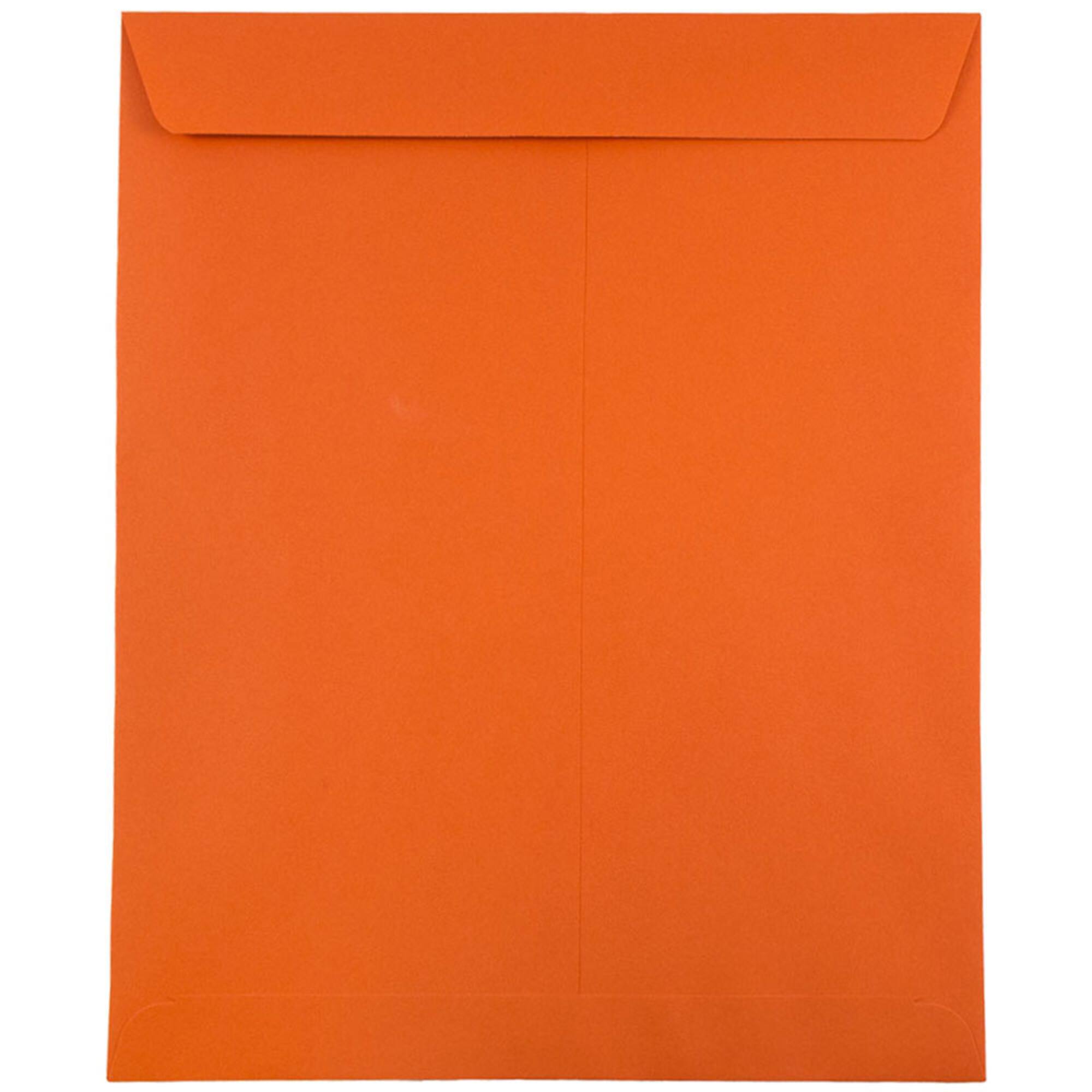 JAM Paper 10" x 13" Orange Open End Catalog Envelopes